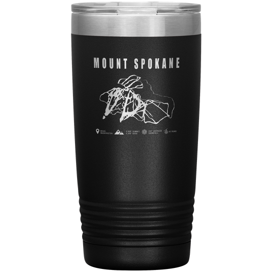 Stevens Pass, Washington Ski Trail Map 20oz Tumbler - Powderaddicts