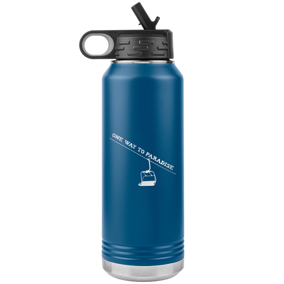 One Way To Paradise 32oz Water Bottle Tumbler - Powderaddicts