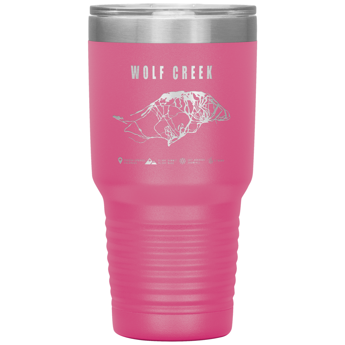Wolf Creek Colorado Ski Trail Map 30oz Tumbler - Powderaddicts
