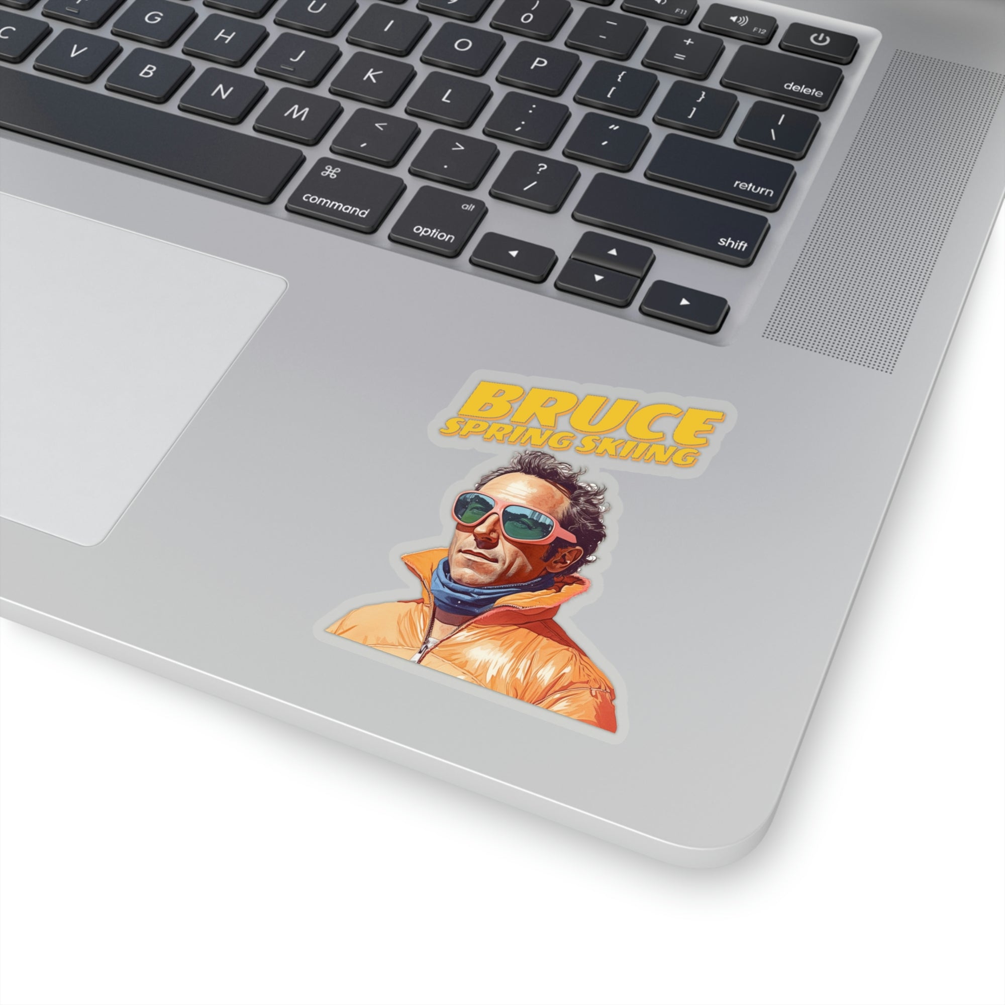 Bruce Spring Skiing Kiss-Cut Stickers
