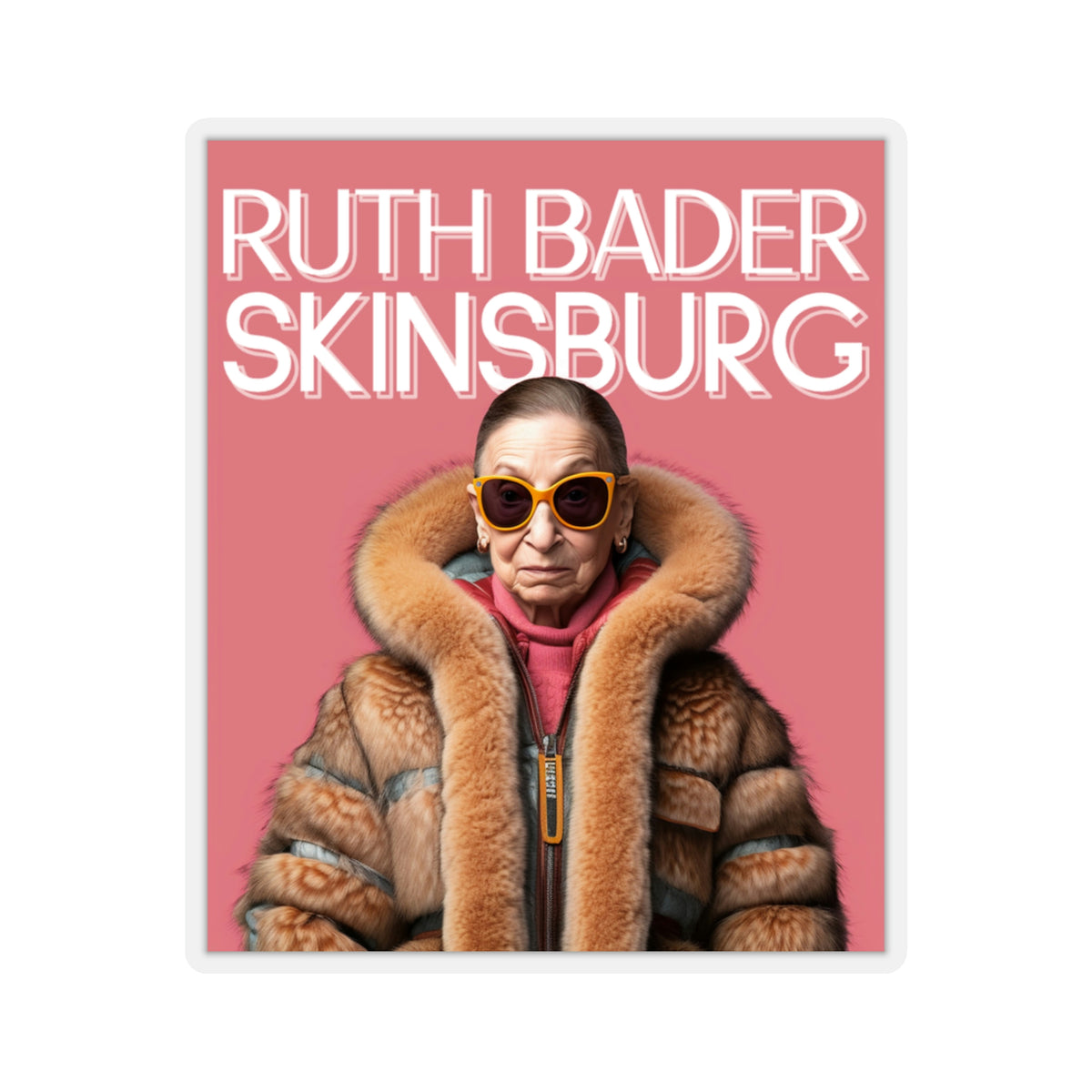 Ruth Bader Skinsburg Kiss-Cut Stickers - Powderaddicts