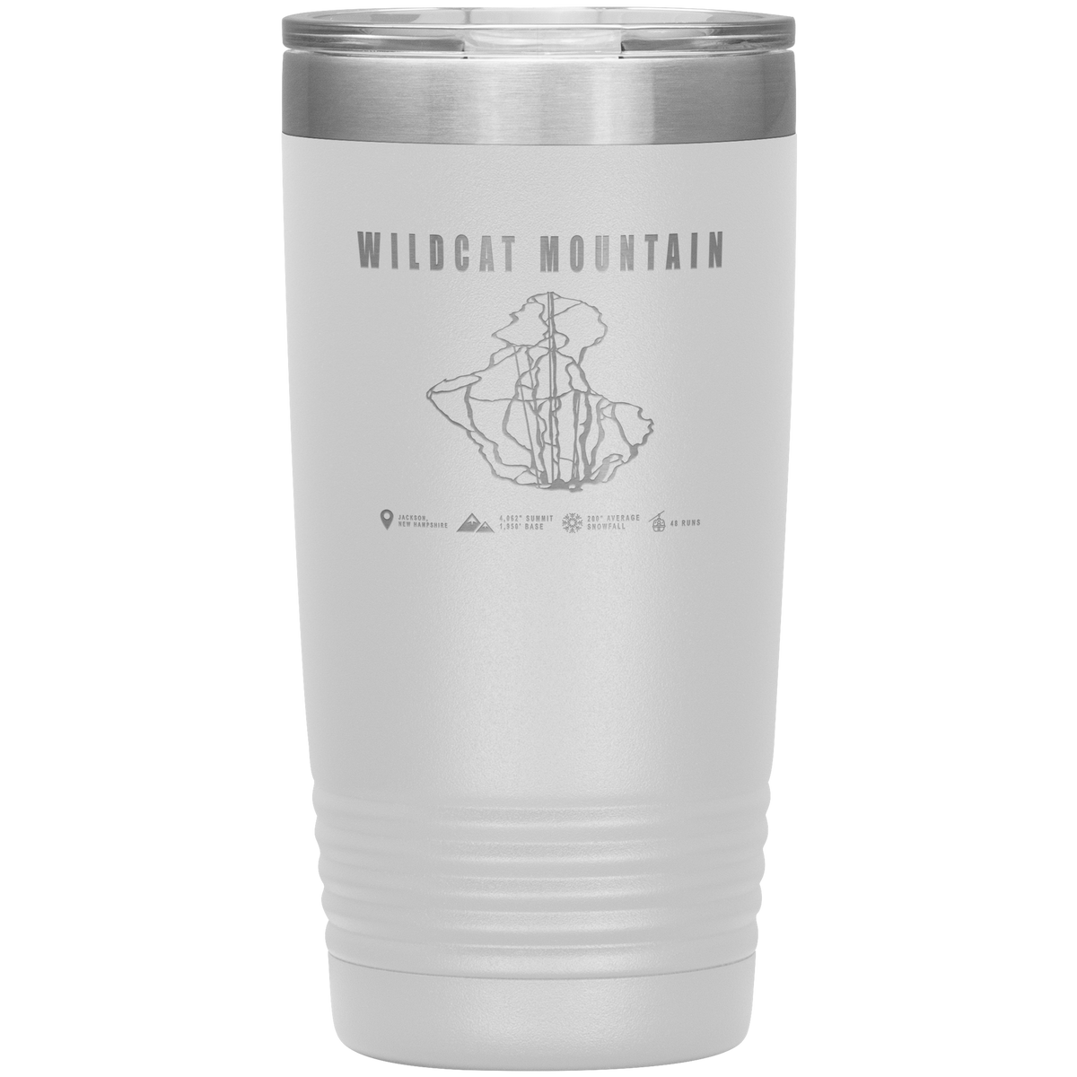 Wildcat Mountain, New Hampshire Ski Trail Map 20oz Tumbler - Powderaddicts