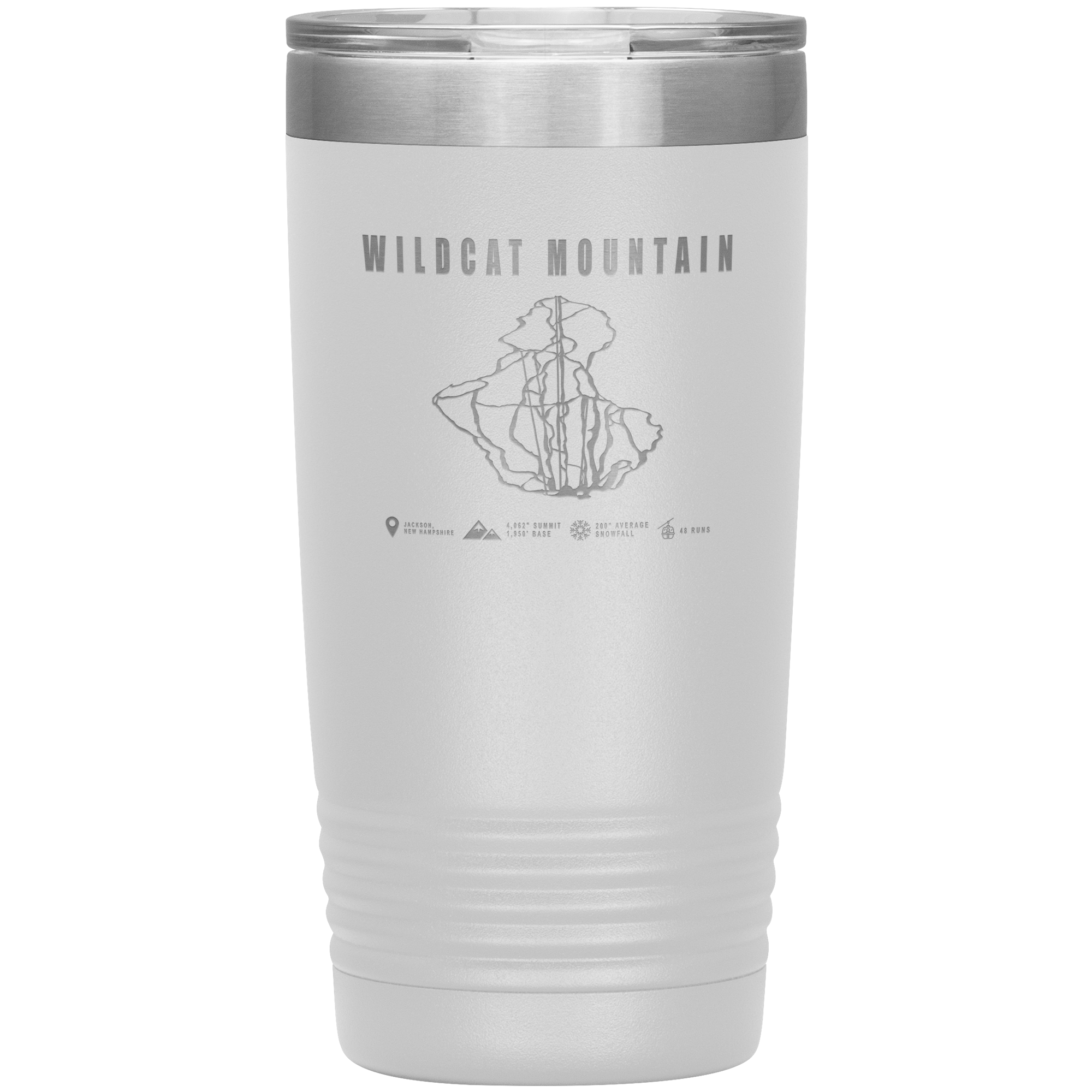 Wildcat Mountain, New Hampshire Ski Trail Map 20oz Tumbler - Powderaddicts