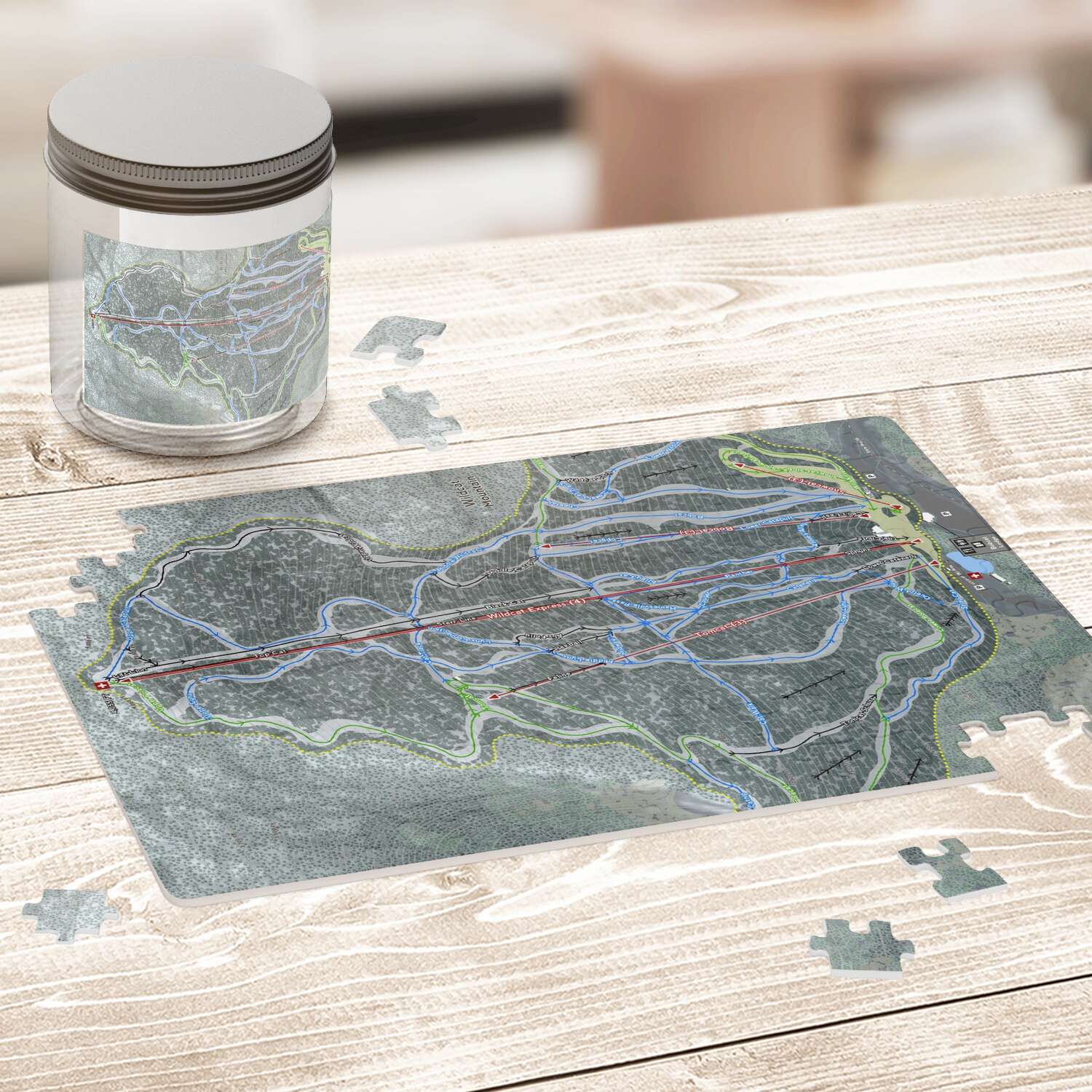 Wildcat Mountain, New Hampshire Ski Trail Map Puzzles - Powderaddicts