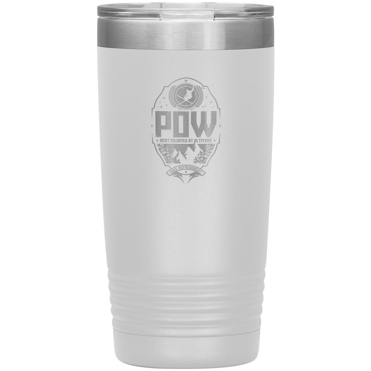 Pow Best Enjoyed At Altitude 20oz Tumbler - Powderaddicts