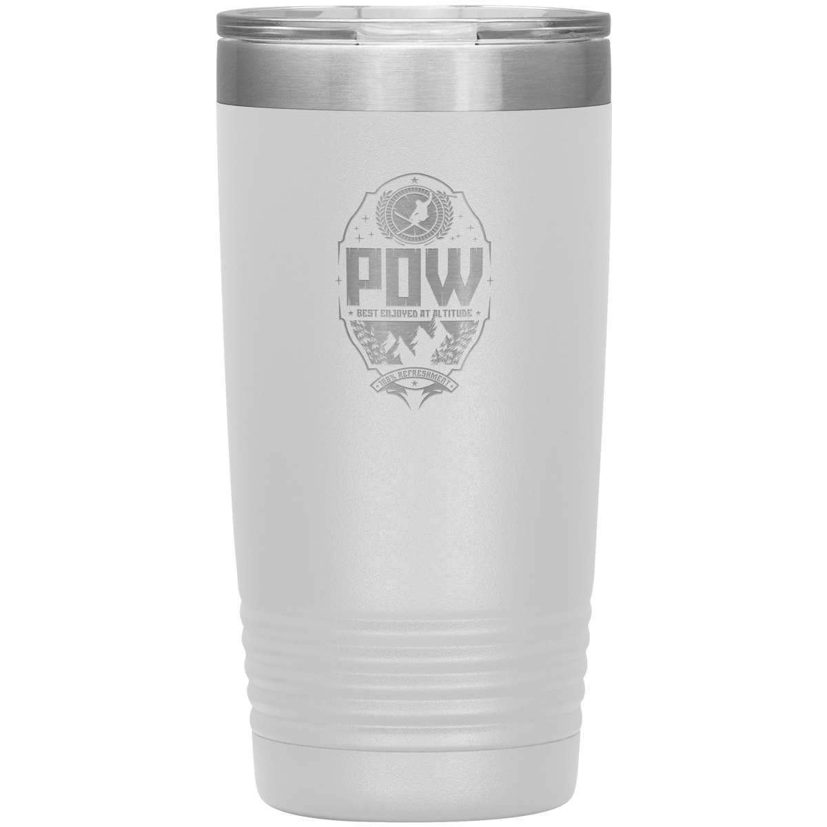 Pow Best Enjoyed At Altitude 20oz Tumbler - Powderaddicts
