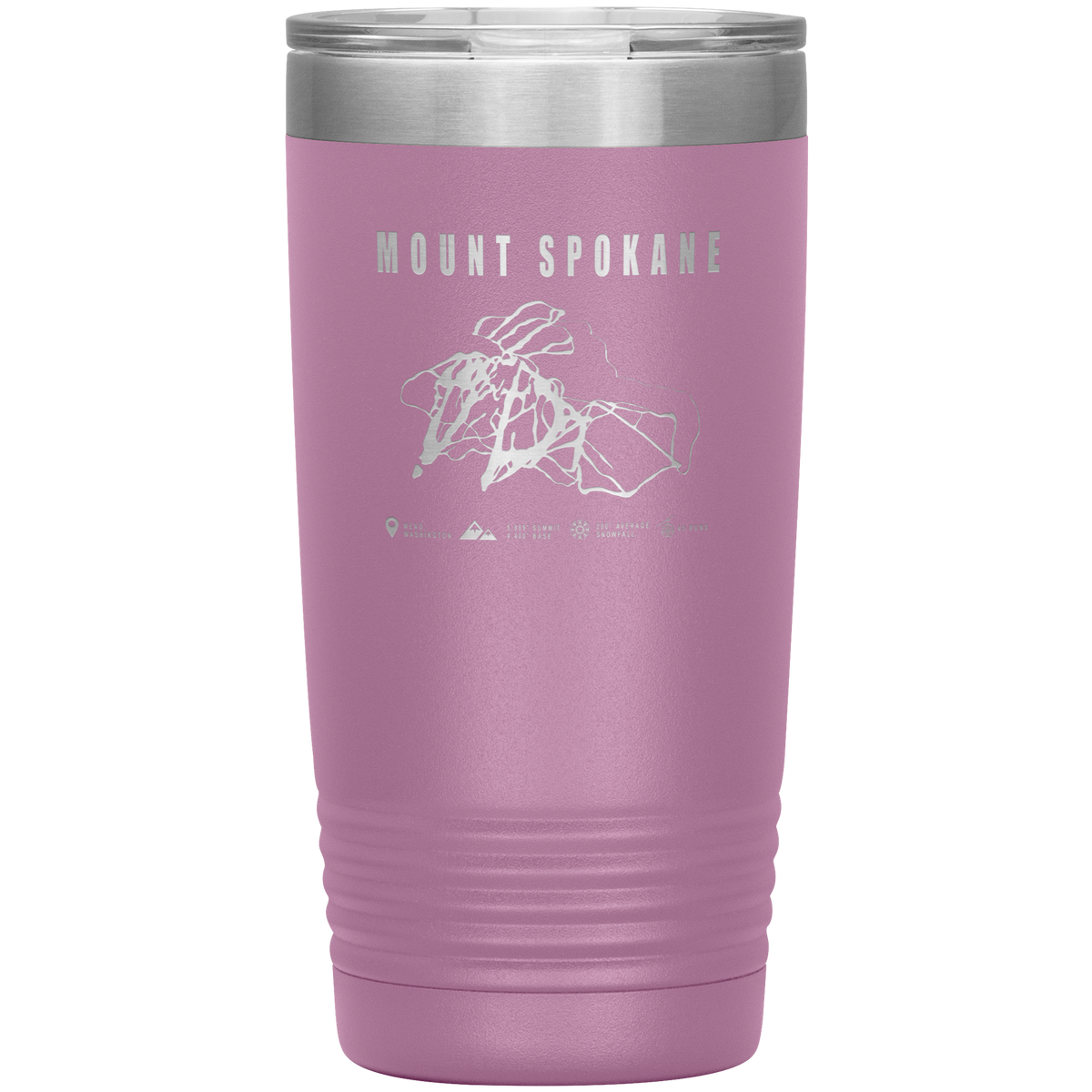 Stevens Pass, Washington Ski Trail Map 20oz Tumbler - Powderaddicts