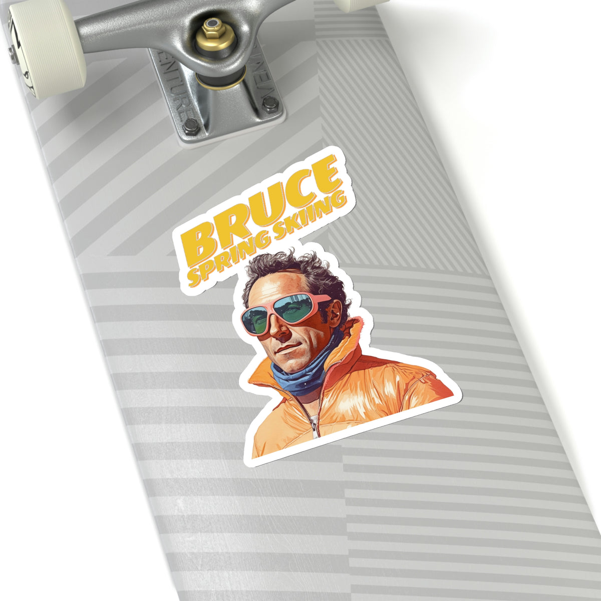 Bruce Spring Skiing Kiss-Cut Stickers