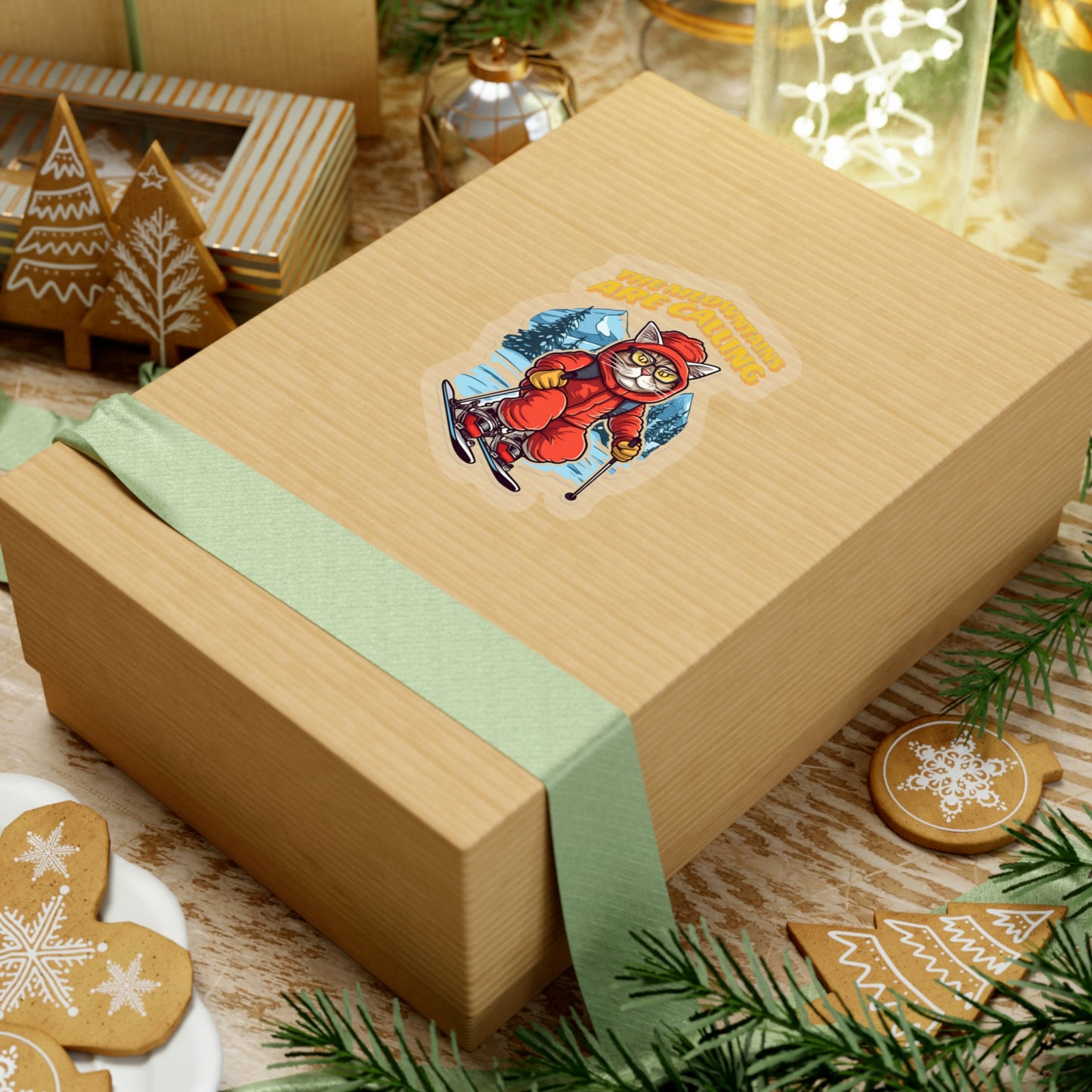 The Meownatins Are Calling Kiss-Cut Stickers