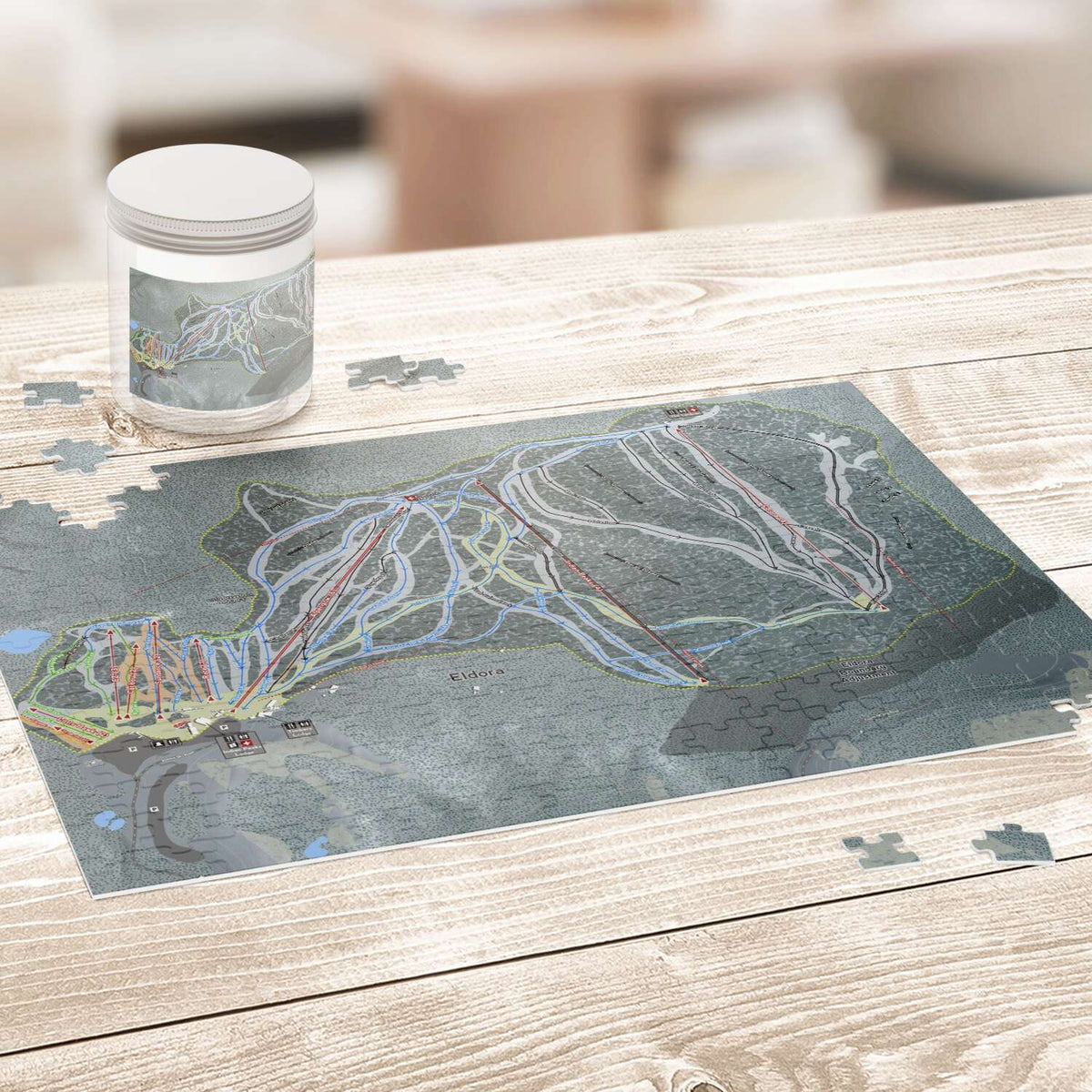 Eldora, Colorado Ski Trail Map Puzzles - Powderaddicts