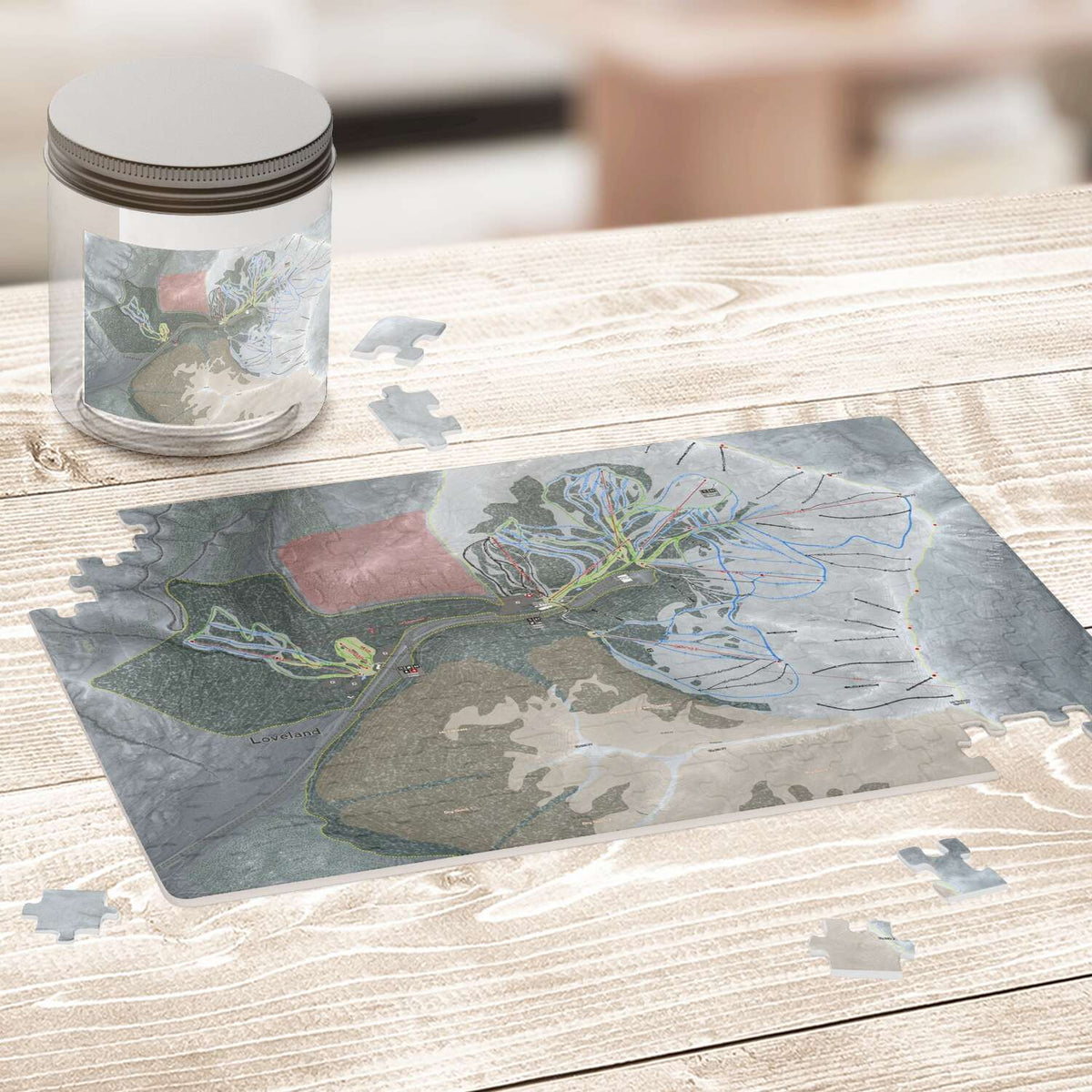 Loveland, Colorado Ski Trail Map Puzzles - Powderaddicts