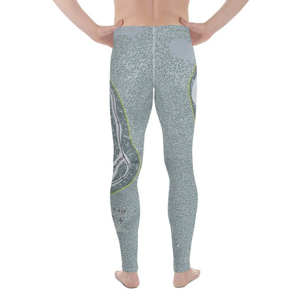 Ferguson Ridge, Oregon Ski Trail Map Men's Base Layer Bottom - Powderaddicts