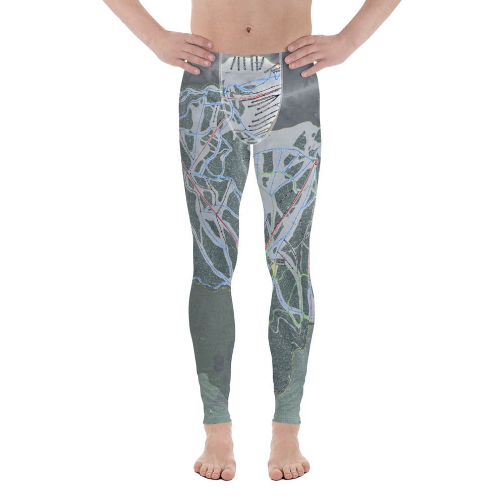 Fernie, British Columbia Ski Trail Map Men's Base Layer Bottom