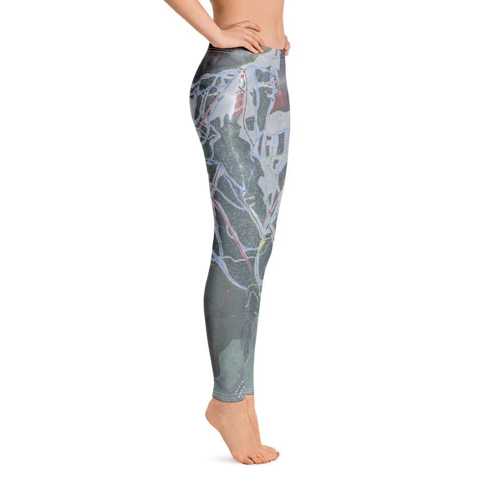 Fernie, British Columbia Ski Trail Map Women's Base Layer Bottom - Powderaddicts