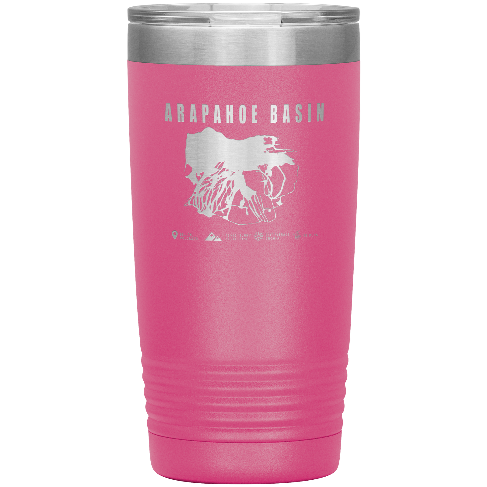 Arapahoe Basin,Colorado Ski Resort 20oz Tumbler - Powderaddicts