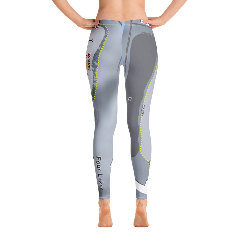 Four Lakes Snowsports, Illinois Ski Trail Map Women's Base Layer Bottom