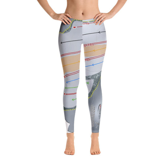 Four Lakes Snowsports, Illinois Ski Trail Map Women's Base Layer Bottom - Powderaddicts