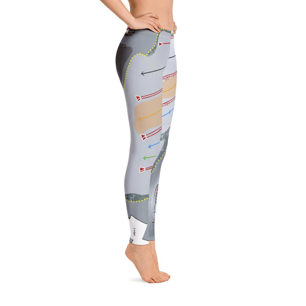 Four Lakes Snowsports, Illinois Ski Trail Map Women's Base Layer Bottom - Powderaddicts