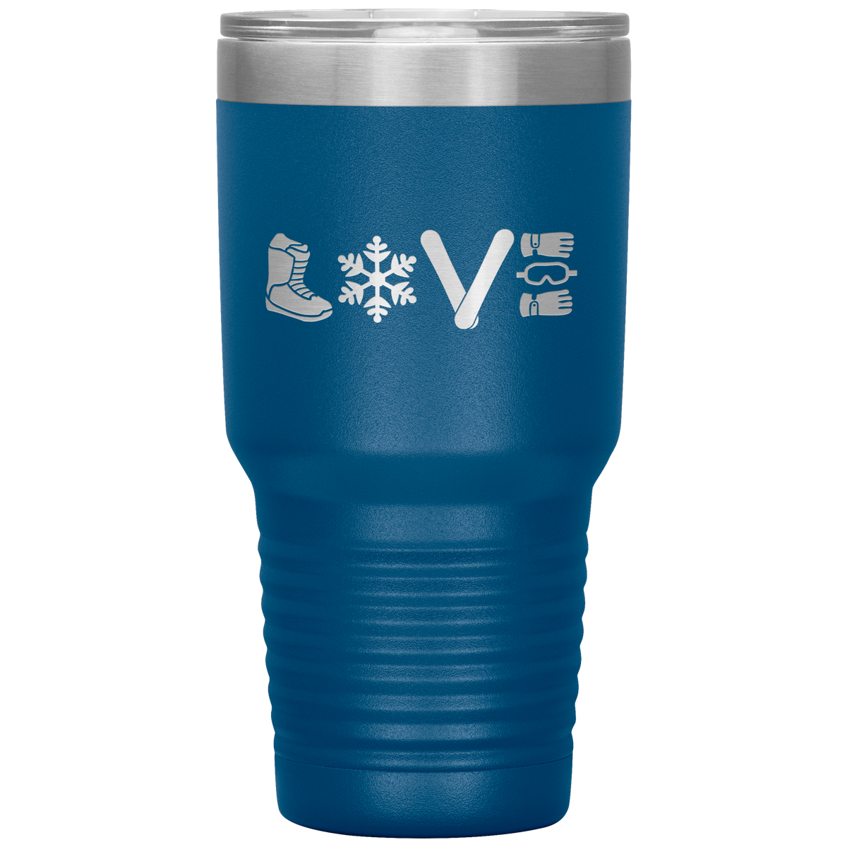 Love Snowboard Symbols 30oz Tumbler - Powderaddicts