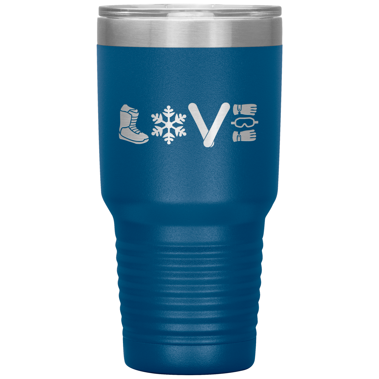 Love Snowboard Symbols 30oz Tumbler - Powderaddicts