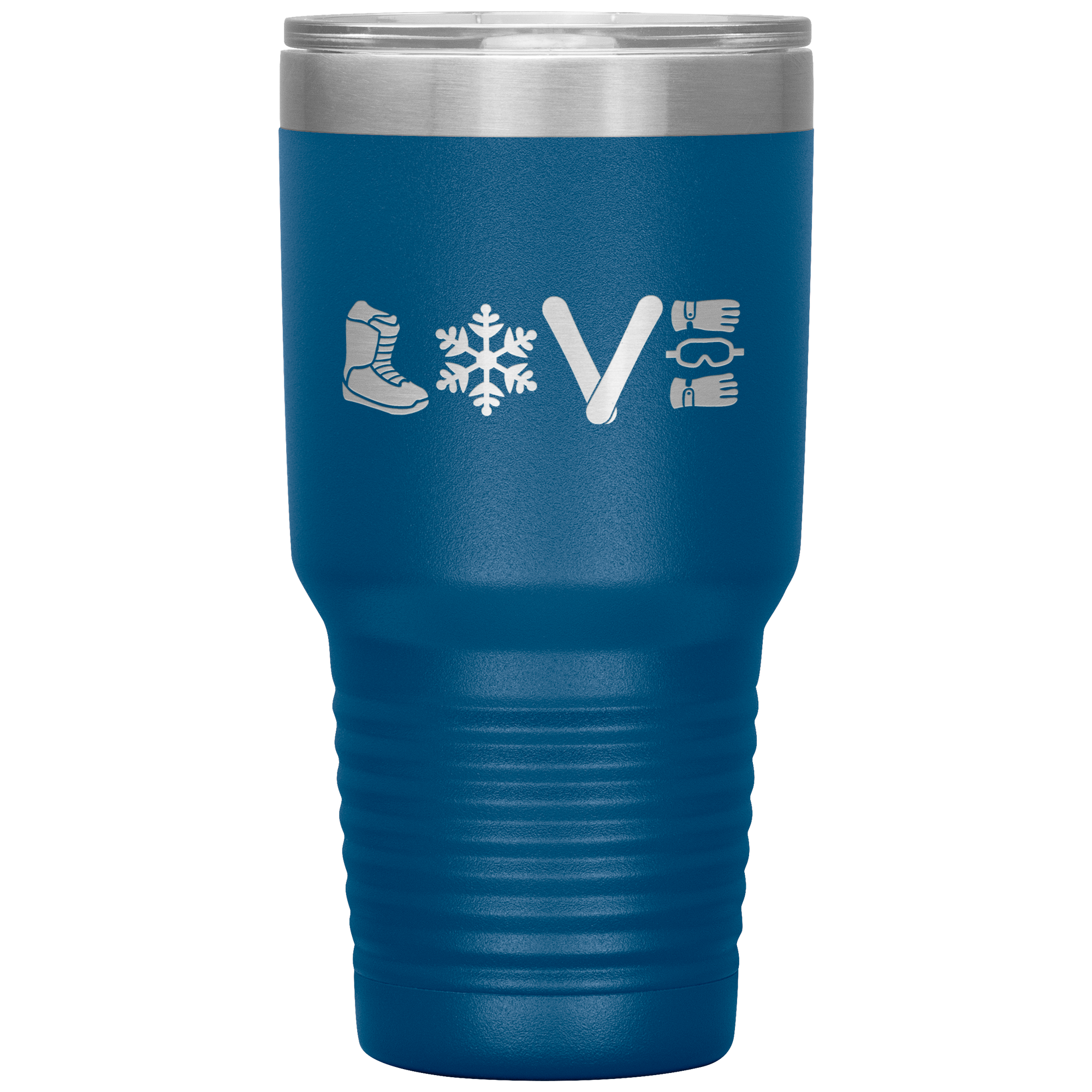Love Snowboard Symbols 30oz Tumbler - Powderaddicts