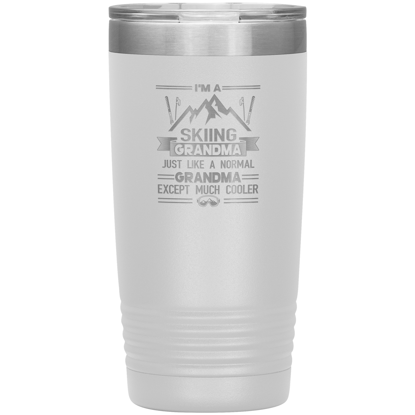 I'm A Skiing Grandma 20oz Tumbler - Powderaddicts
