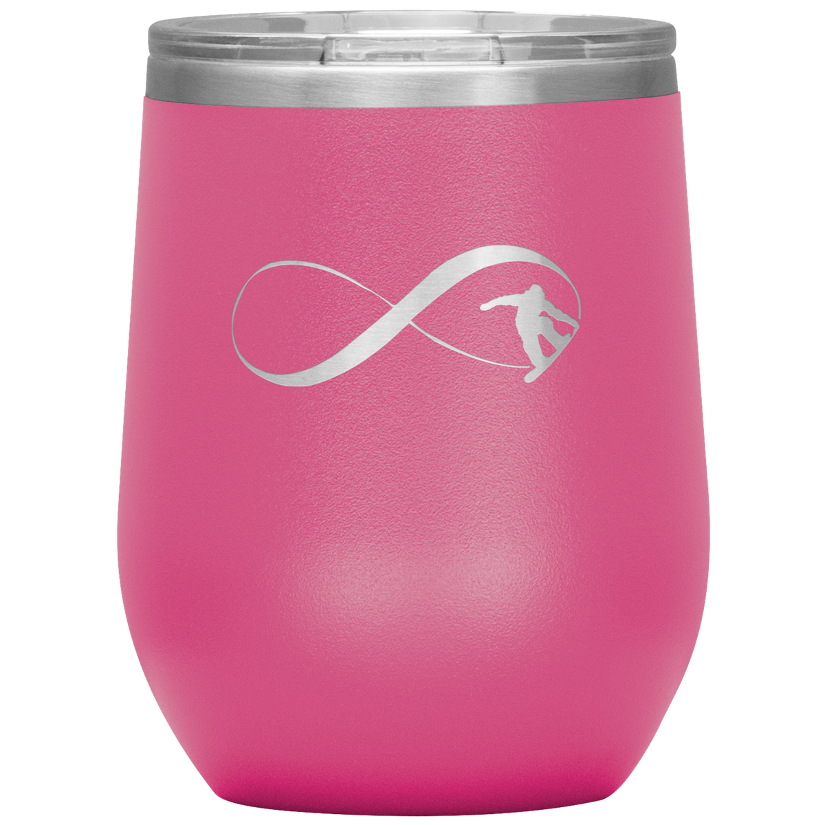 Infinity Snowboard Wine 12oz Tumbler - Powderaddicts