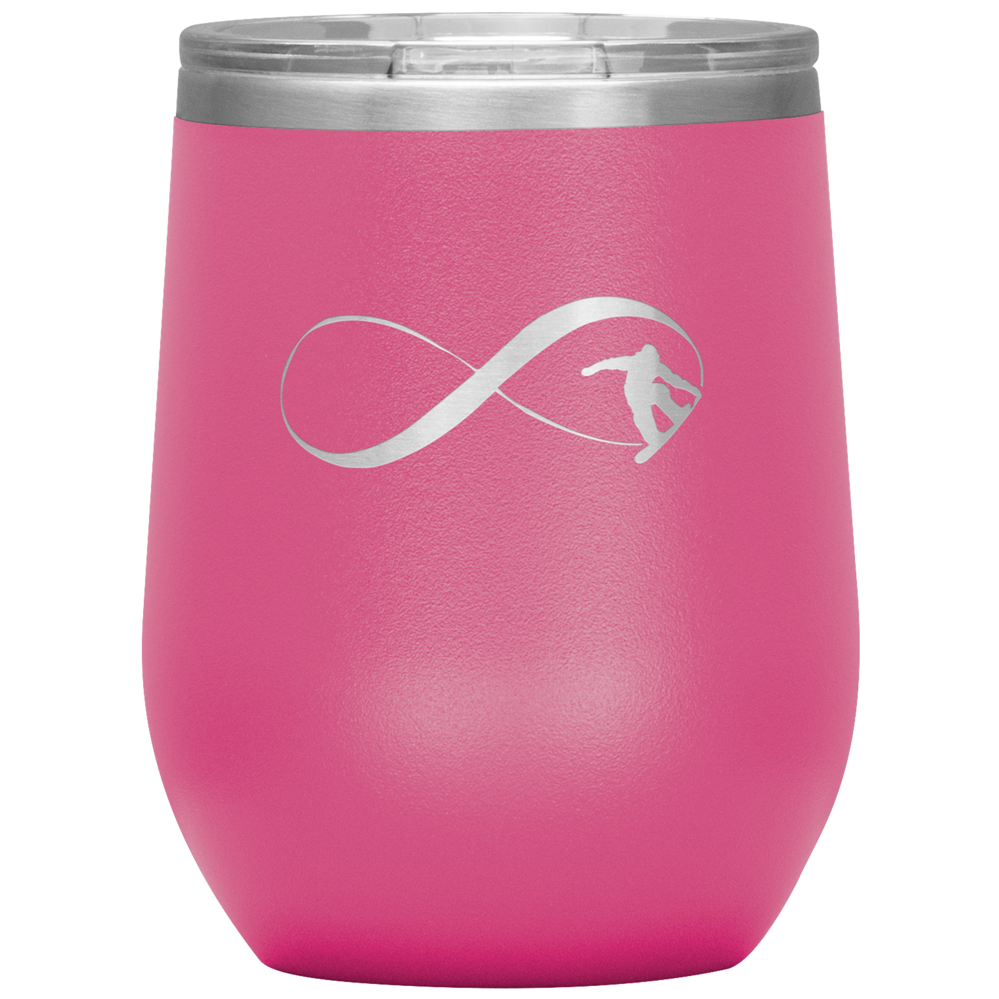Infinity Snowboard Wine 12oz Tumbler - Powderaddicts