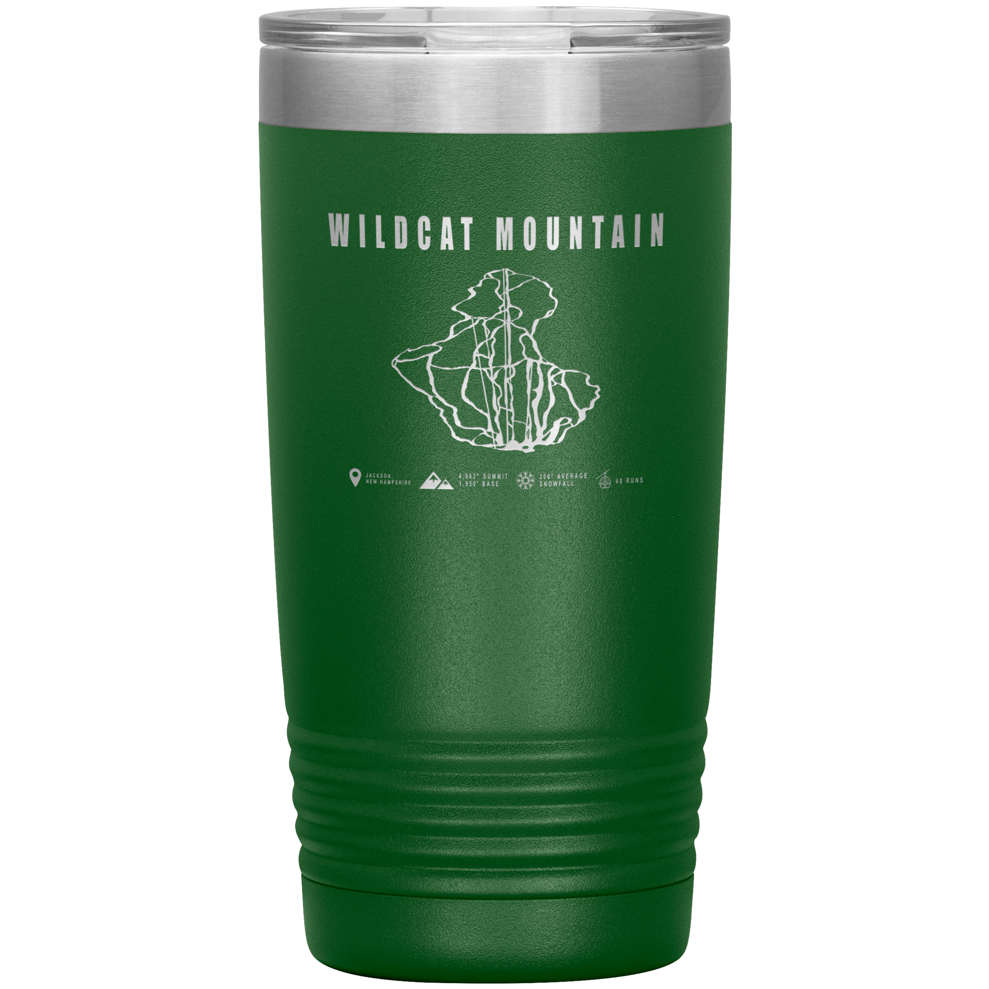 Wildcat Mountain, New Hampshire Ski Trail Map 20oz Tumbler - Powderaddicts