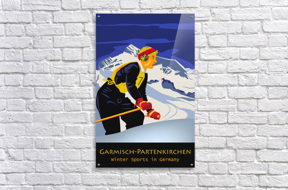 Garmisch Partenkirchen Ski Girl - Powderaddicts