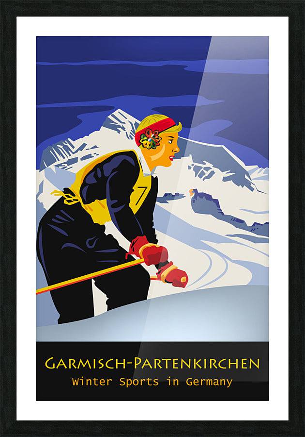Garmisch Partenkirchen Ski Girl - Powderaddicts