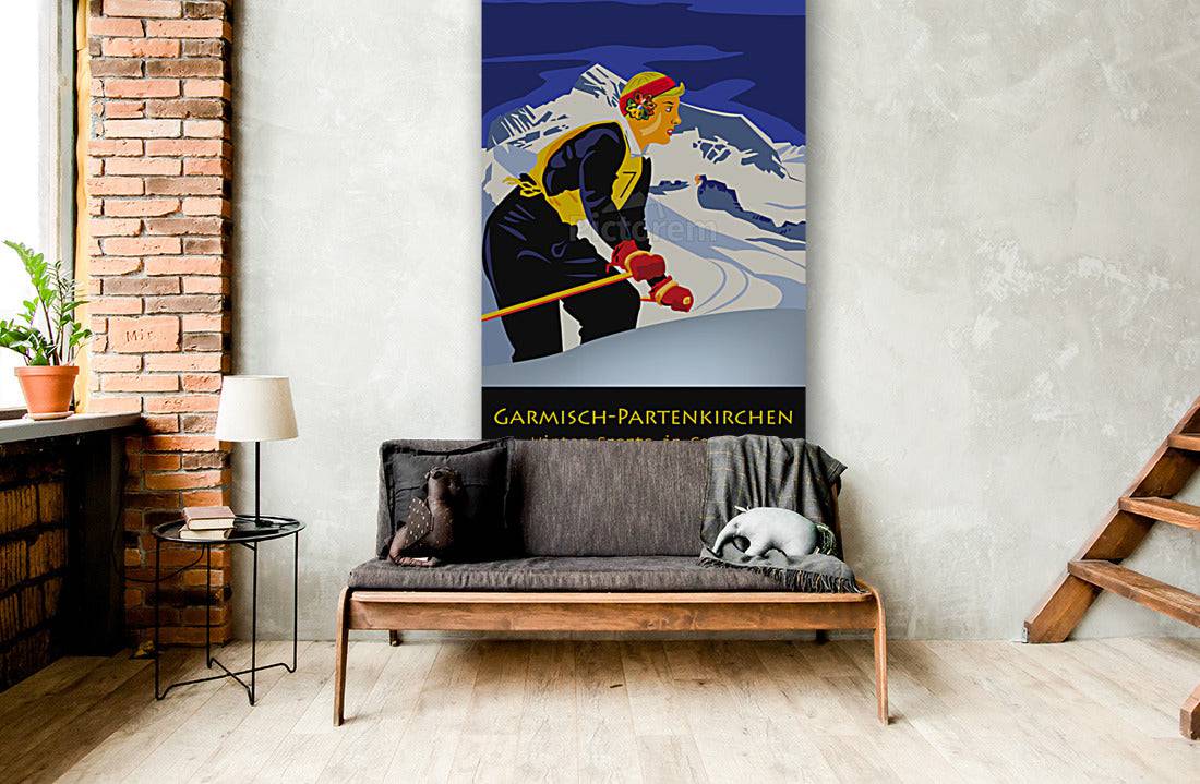 Garmisch Partenkirchen Ski Girl - Powderaddicts