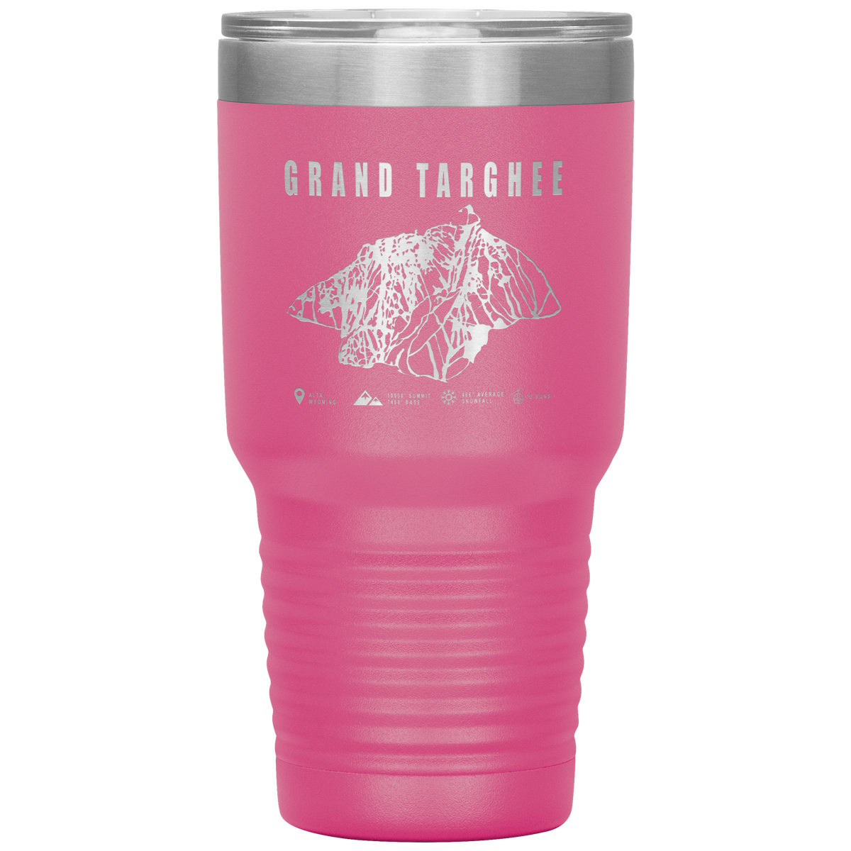 Grand Targhee Wyoming Ski Trail Map 30oz Tumbler - Powderaddicts