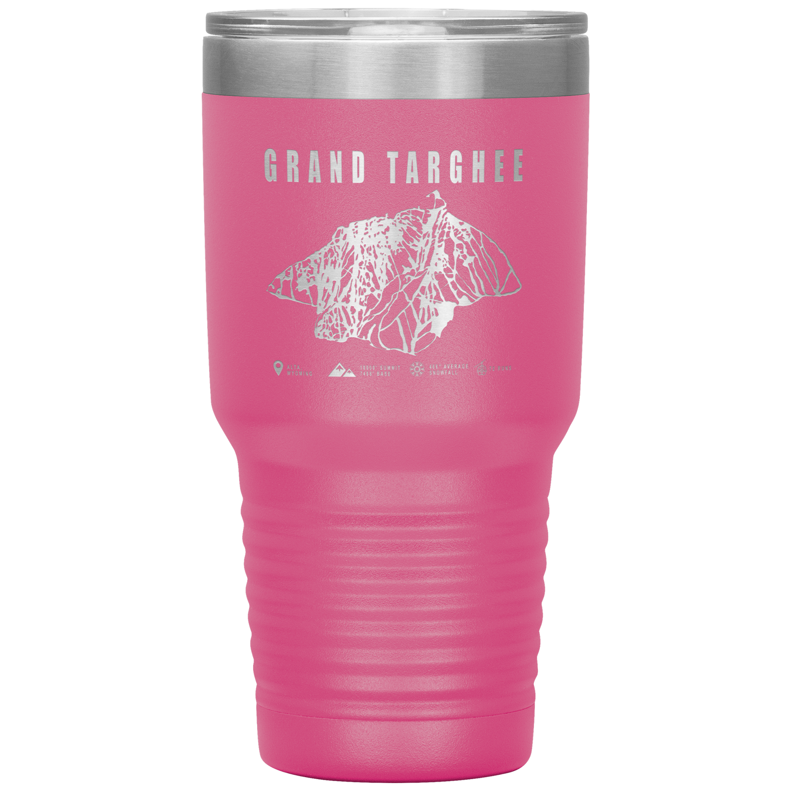 Grand Targhee Wyoming Ski Trail Map 30oz Tumbler - Powderaddicts