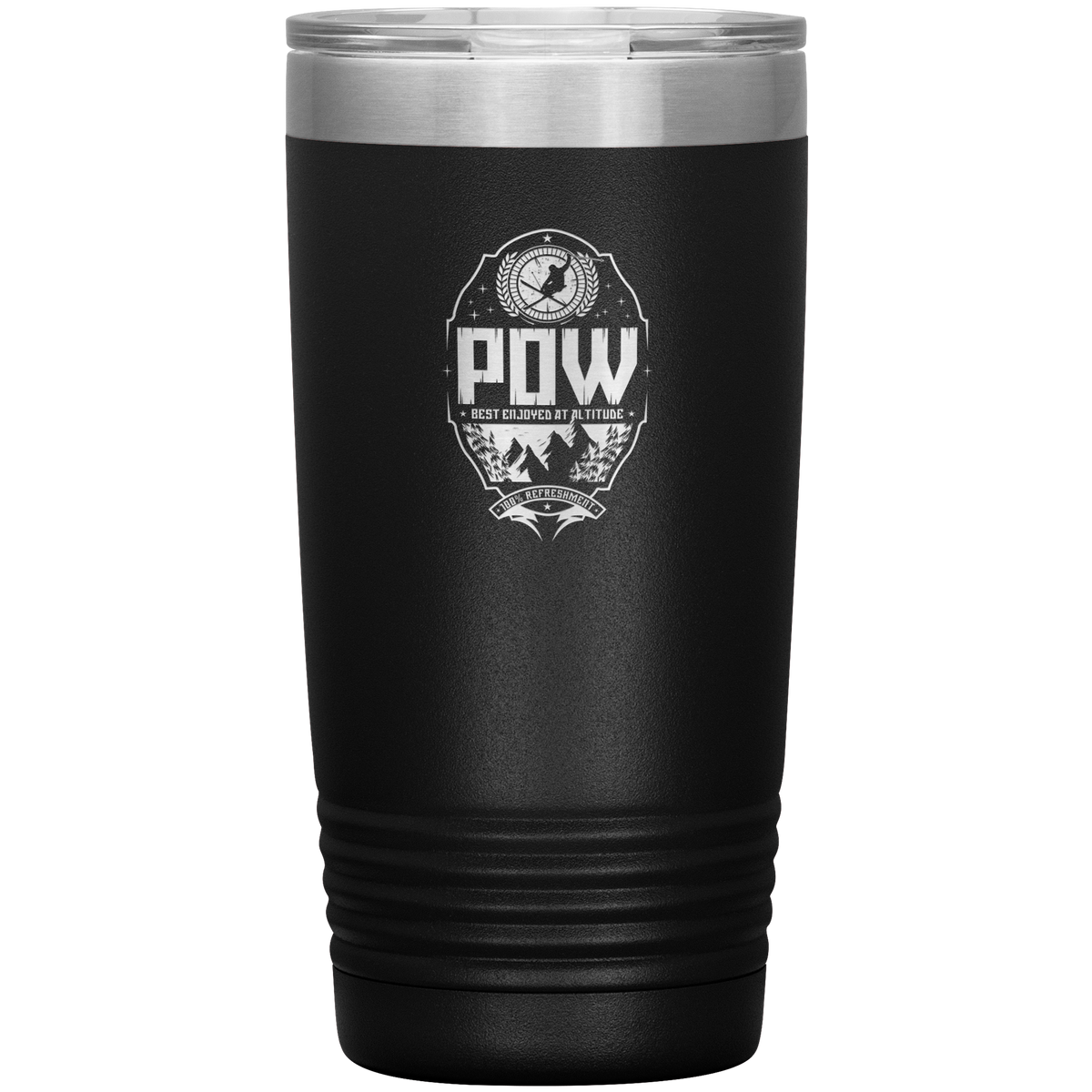 Pow Best Enjoyed At Altitude 20oz Tumbler - Powderaddicts