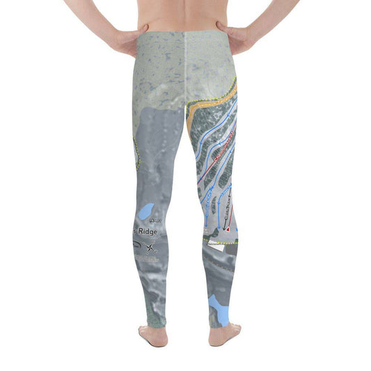 Giants Ridge, Minnesota Ski Trail Map Men's Base Layer Bottom - Powderaddicts