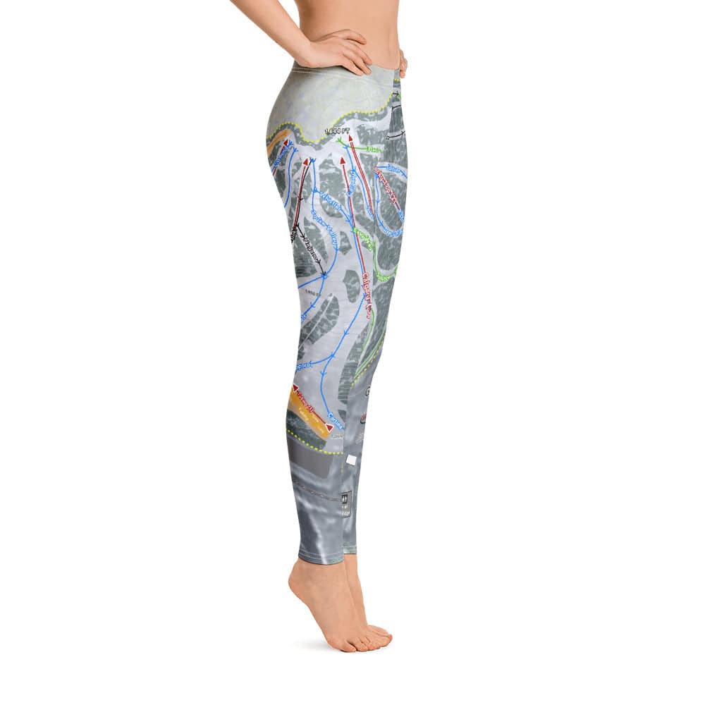 Giants Ridge, Minnesota Ski Trail Map Women's Base Layer Bottom - Powderaddicts
