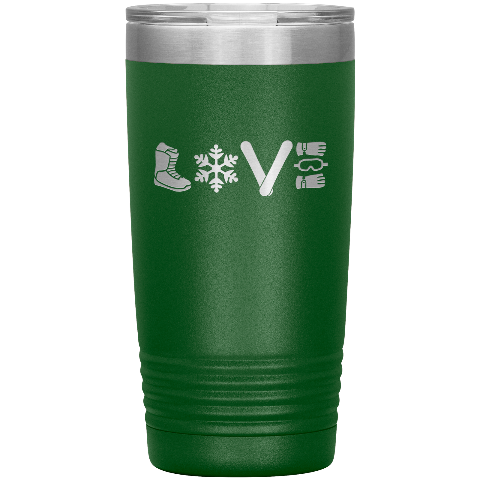 Love Snowboard Symbols 20oz Tumbler - Powderaddicts