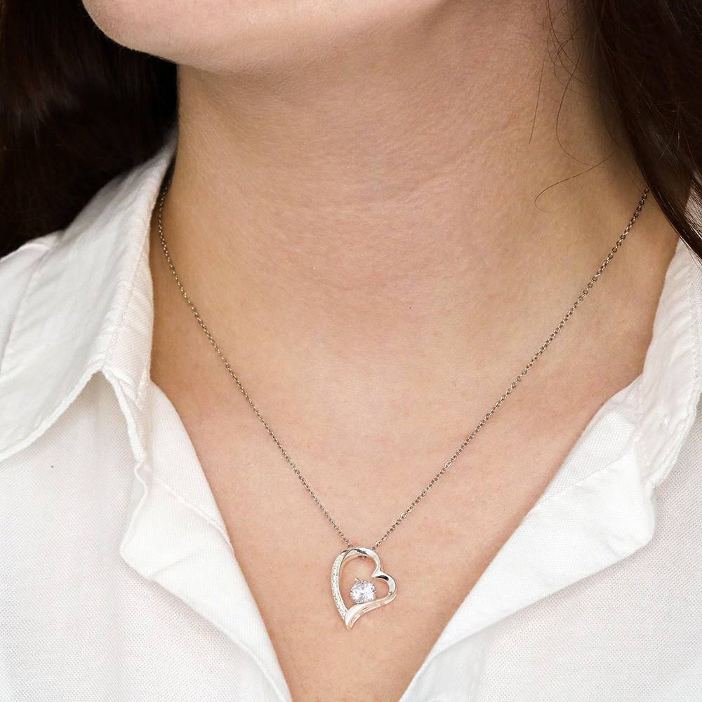 God Bless The Mountain Road That Led Me Straight To You - Gold Heart Pendant | Chairlift - Powderaddicts