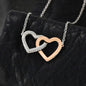 God Bless The Mountain Road That Led Me Straight To You - Interlocking Heart Necklace | Ski Jump - Powderaddicts