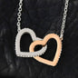 God Bless The Mountain Road That Led Me Straight To You - Interlocking Heart Necklace | Ski Jump - Powderaddicts