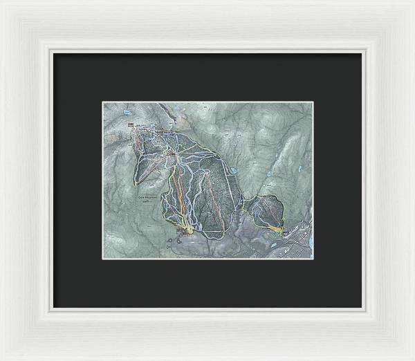 Gore Mountain Ski Trail Map - Framed Print - Powderaddicts