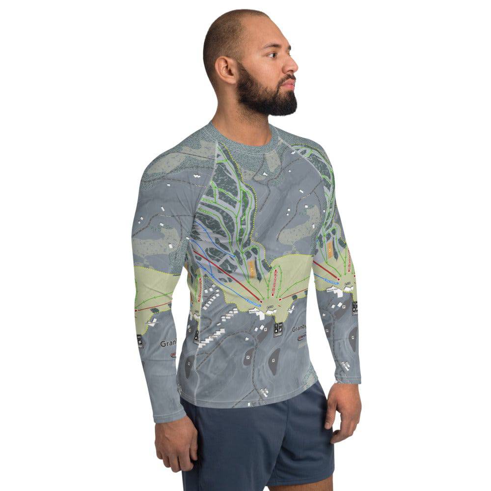 Granby Ranch, Colorado Ski Trail Map Men's Base Layer Top - Powderaddicts