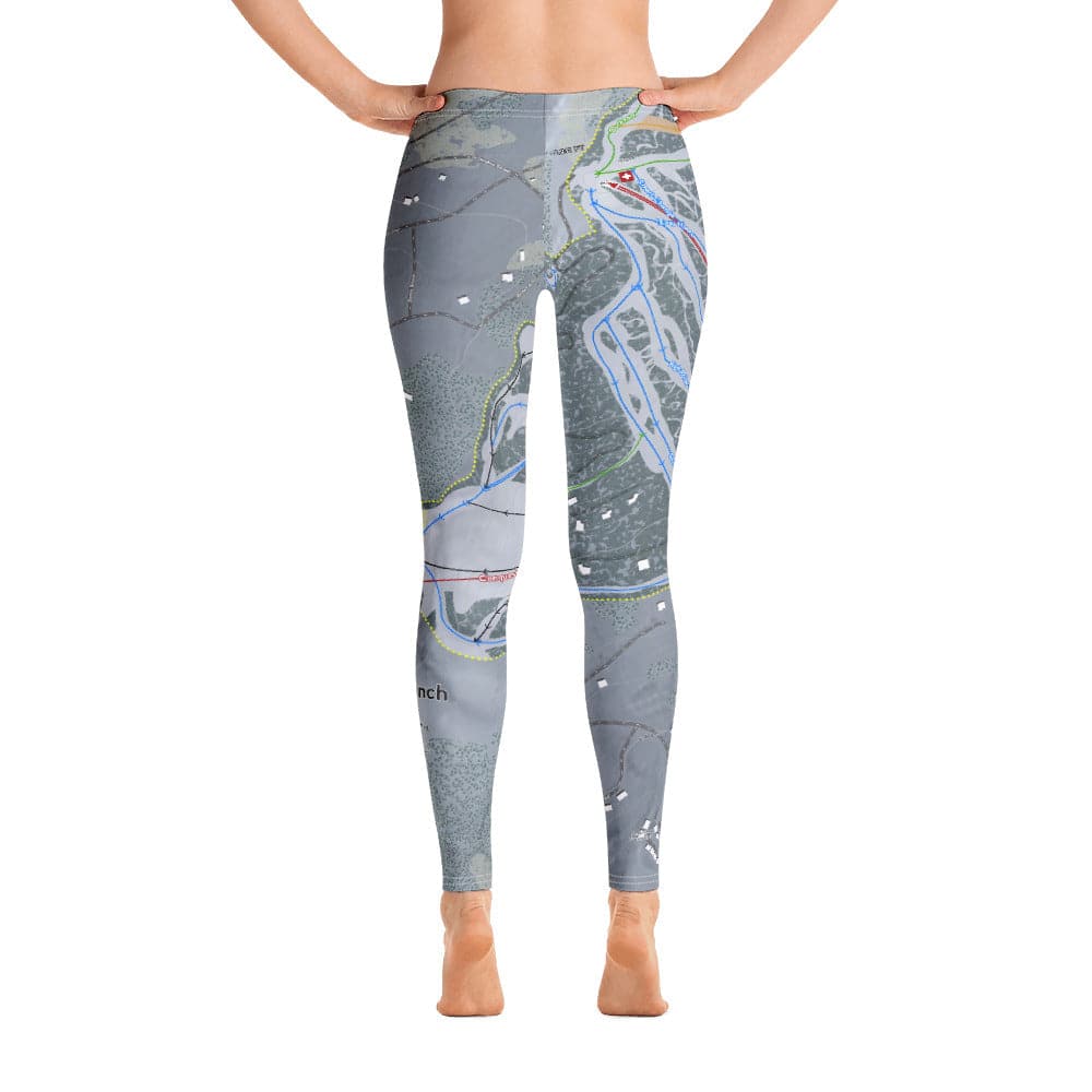 Granby Ranch, Colorado Ski Trail Map Women's Base Layer Bottom - Powderaddicts