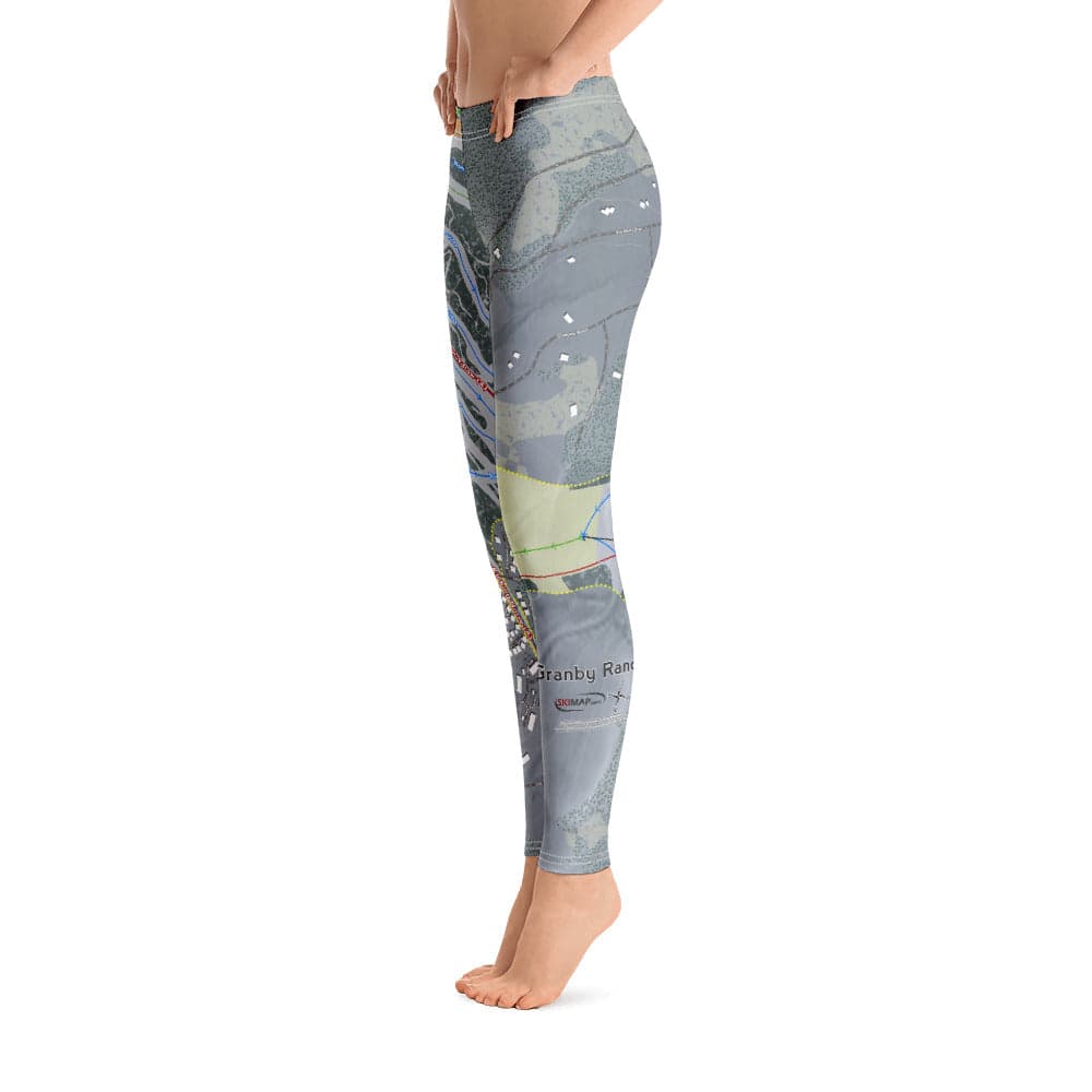 Granby Ranch, Colorado Ski Trail Map Women's Base Layer Bottom - Powderaddicts