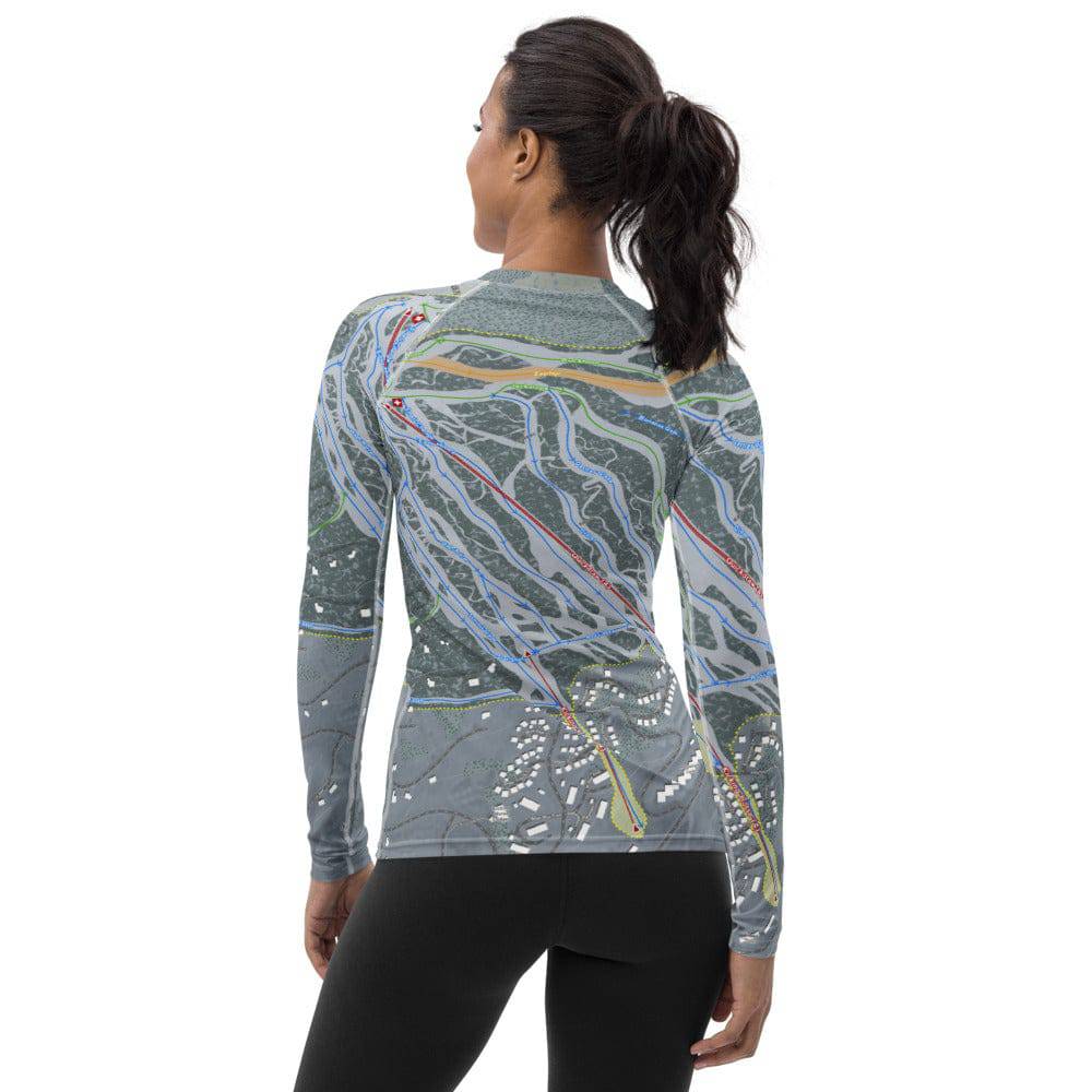 Granby Ranch, Colorado Ski Trail Map Women's Base Layer Top - Powderaddicts