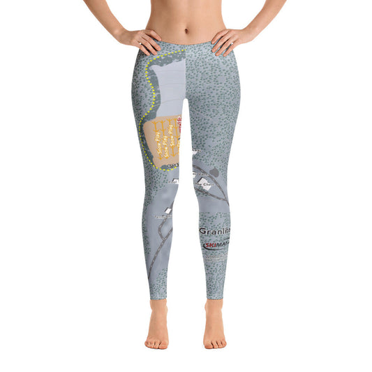 Granlibakken, California Ski Trail Map Women's Base Layer Bottom - Powderaddicts