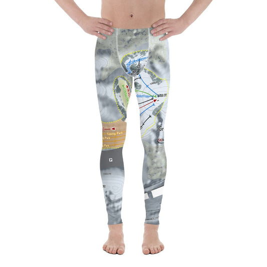 Great Bear, South Dakota Ski Trail Map Men's Base Layer Bottom - Powderaddicts