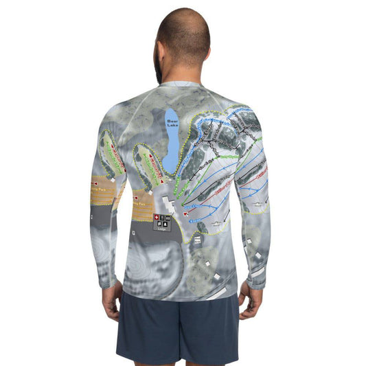 Great Bear, South Dakota Ski Trail Map  Men's Base Layer Top - Powderaddicts