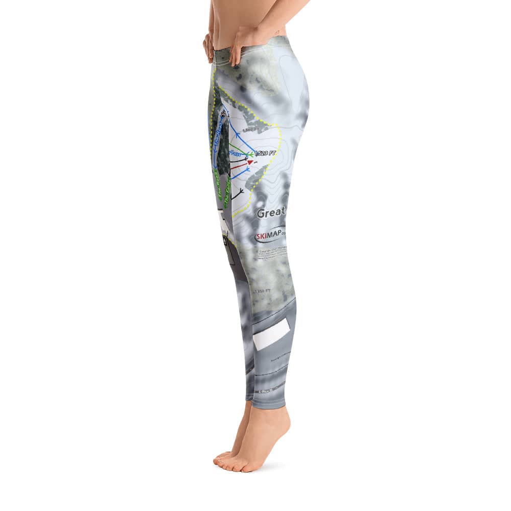 Great Bear, South Dakota Ski Trail Map Women's Base Layer Bottom - Powderaddicts